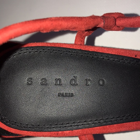 Sandro strap heel sandals size 40 - Picture 6 of 14